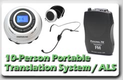 10-person portable translation system